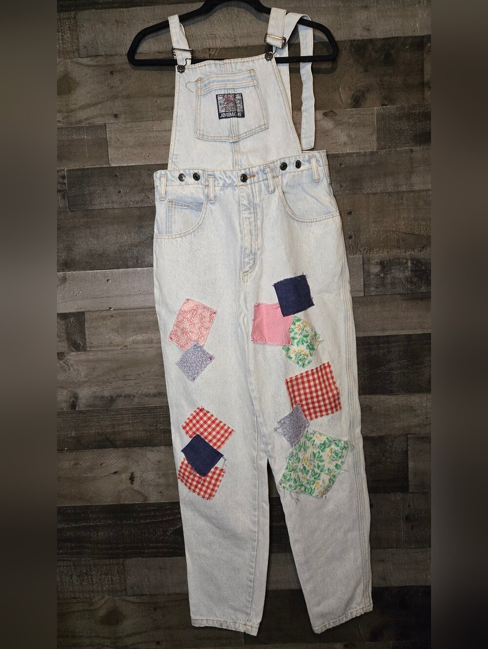 Vintage Jordache Patchwork Denim Overalls
